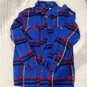 Urban Outfitters Blue Long Sleeved Flannel